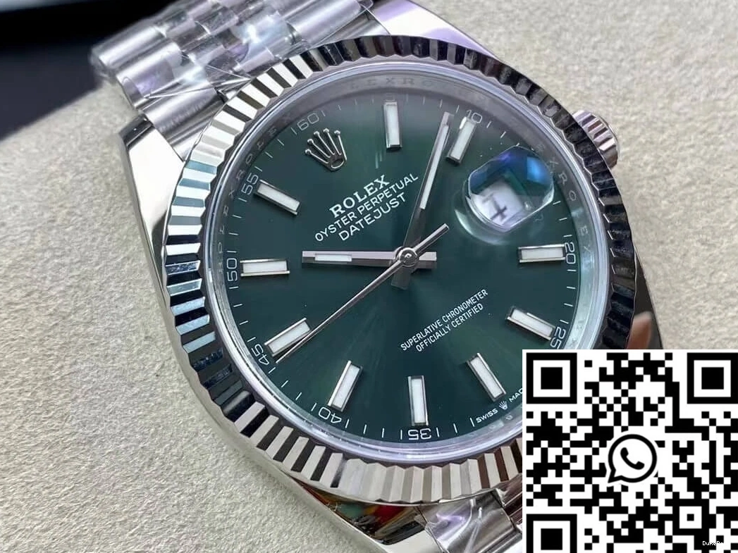 M126334-0027 Mint Clean Green Rolex Dial Datejust Factory 0502